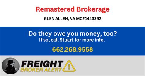 REMASTERED BROKERAGE INC. in Glen Allen, VA .